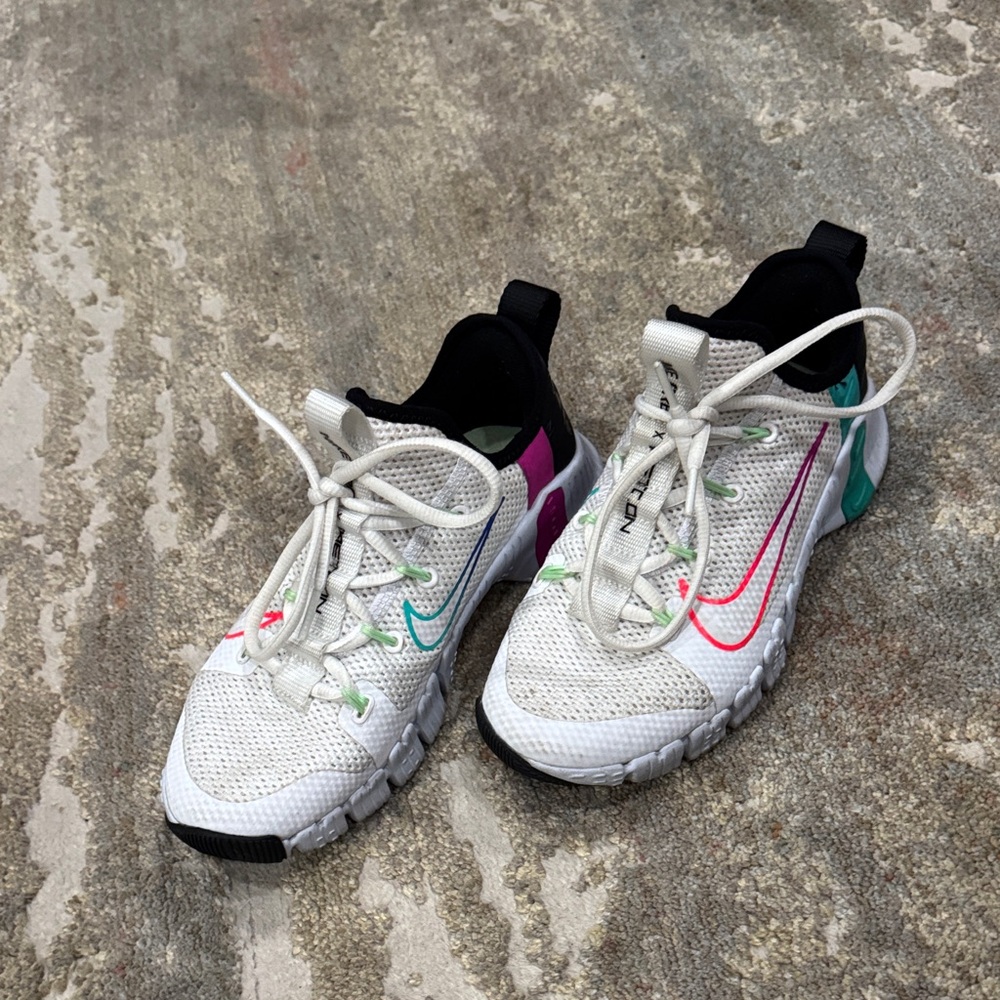 Nike White and Multicolor Athletic Shoes